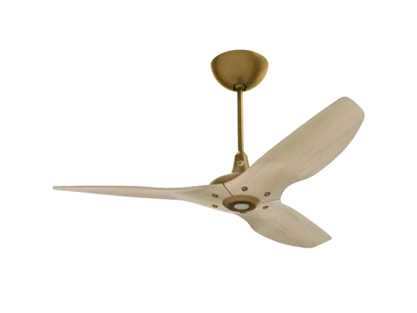 The Haiku Gen 4 combines sophisticated smart home technology with eco-friendly bamboo airfoils and luxurious gold finish. Features SenseME environmental sensors, LED lighting with adjustable color temperatures, and seamless integration with major smart home platforms.