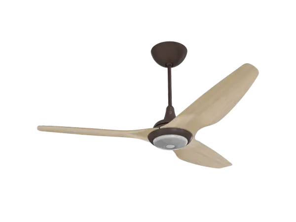 The Haiku Gen 4 combines sophisticated technology with elegant design, featuring WiFi/Bluetooth connectivity, SenseME environmental sensors, and dual LED lighting with adjustable color temperatures. Natural bamboo airfoils and oil rubbed bronze finish create a refined aesthetic while delivering whisper-quiet, energy-efficient airflow.