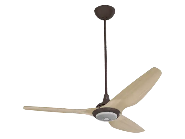 The Haiku Gen 4 combines sophisticated technology with elegant design, featuring WiFi/Bluetooth connectivity, SenseME environmental sensors, and dual LED lighting with adjustable color temperatures. Natural bamboo airfoils and oil rubbed bronze finish create a refined aesthetic while delivering whisper-quiet, energy-efficient airflow.