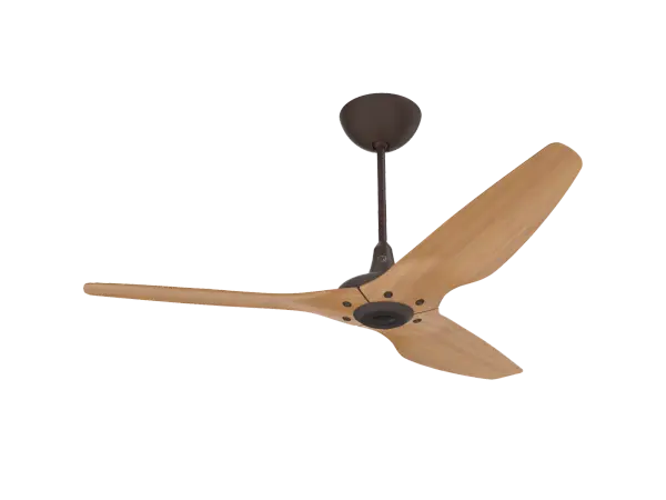 The Haiku Gen 4 combines sophisticated technology with elegant design, featuring WiFi/Bluetooth connectivity, SenseME environmental sensors, and dual LED lighting. Hand-balanced bamboo airfoils deliver whisper-quiet operation with exceptional efficiency.