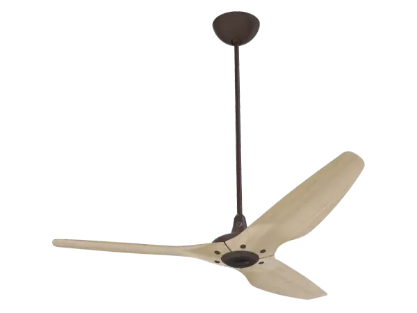 The Haiku Gen 4 combines cutting-edge smart home technology with elegant design. Features include WiFi/Bluetooth connectivity, SenseMe environmental sensors, LED downlight and chromatic uplight, and eco-friendly bamboo airfoils.