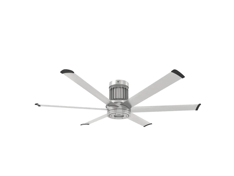i6 60" Outdoor Ceiling Fan - Brushed Silver