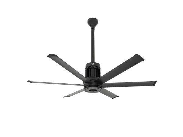 The i6 transforms covered outdoor spaces with powerful, whisper-quiet airflow and smart home integration. Built with aircraft-grade aluminum and damp-rated construction, it delivers industrial performance with contemporary design.