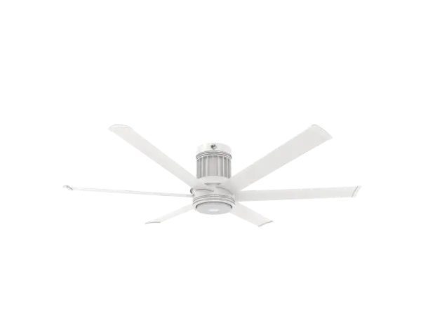 The i6 transforms covered outdoor spaces with powerful, whisper-quiet airflow and smart home integration. Built with aircraft-grade aluminum and damp-rated for weather resistance, it delivers commercial-grade performance with residential sophistication.