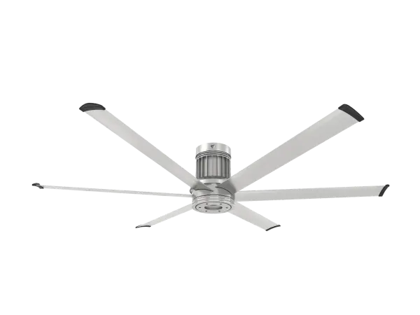 The i6 transforms covered outdoor spaces with powerful, whisper-quiet airflow and smart home integration. Built with aircraft-grade aluminum and damp-rated for weather resistance, it delivers commercial-grade performance with residential sophistication.