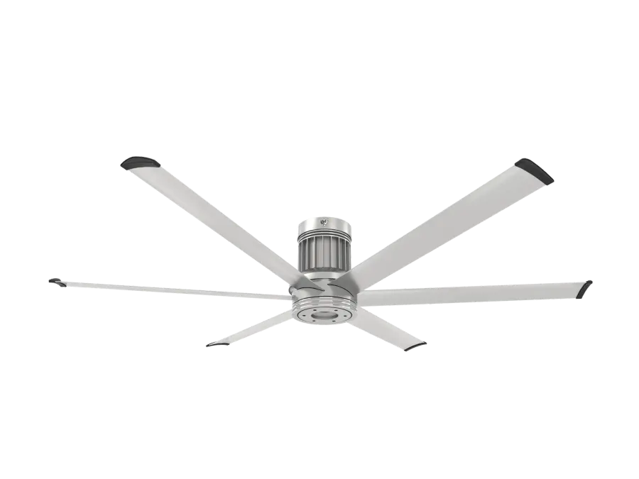 i6 72" Outdoor Ceiling Fan with WiFi/BLE - Brushed Silver