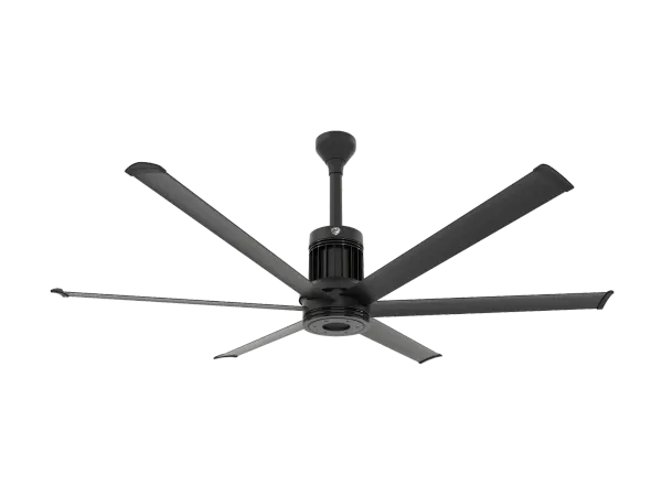 The i6 transforms covered outdoor spaces with powerful, whisper-quiet airflow and smart home integration. Built with aircraft-grade aluminum and damp-rated construction, it delivers industrial performance with contemporary design.