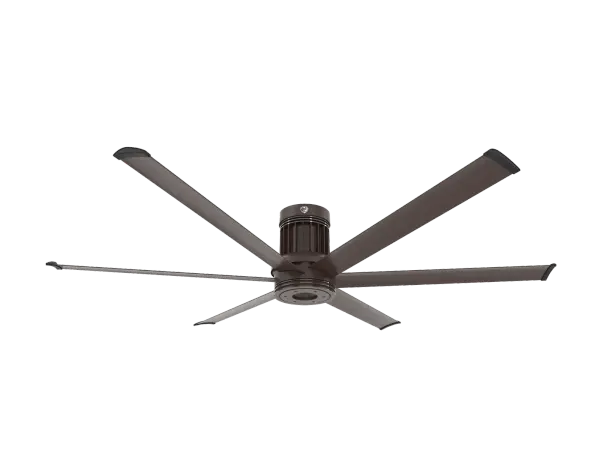 The i6 transforms covered outdoor spaces with powerful, whisper-quiet airflow and smart home integration. Built with aircraft-grade aluminum and damp-rated construction, it delivers industrial performance with contemporary style.