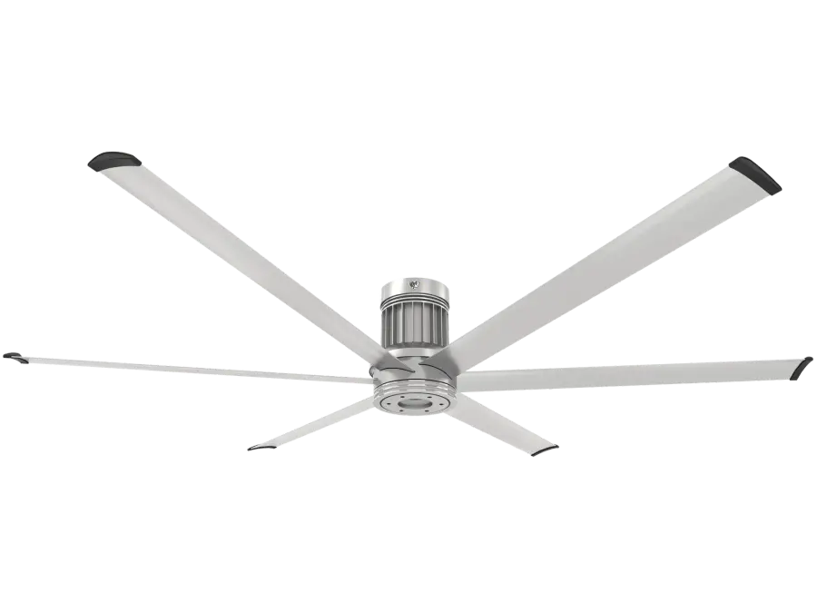 i6 84" Outdoor Ceiling Fan with WiFi/BLE - Brushed Silver