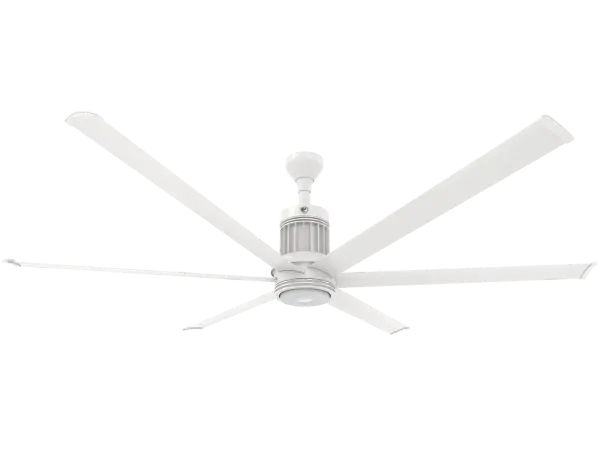 The i6 84" transforms covered outdoor spaces with powerful, whisper-quiet airflow and smart home integration. Aircraft-grade aluminum construction withstands the elements while SenseMe® technology automatically adjusts to conditions.