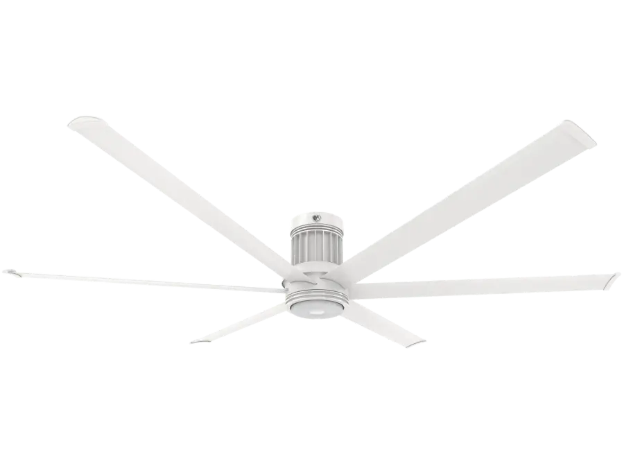 i6 96" Indoor Ceiling Fan with WiFi/BLE - White