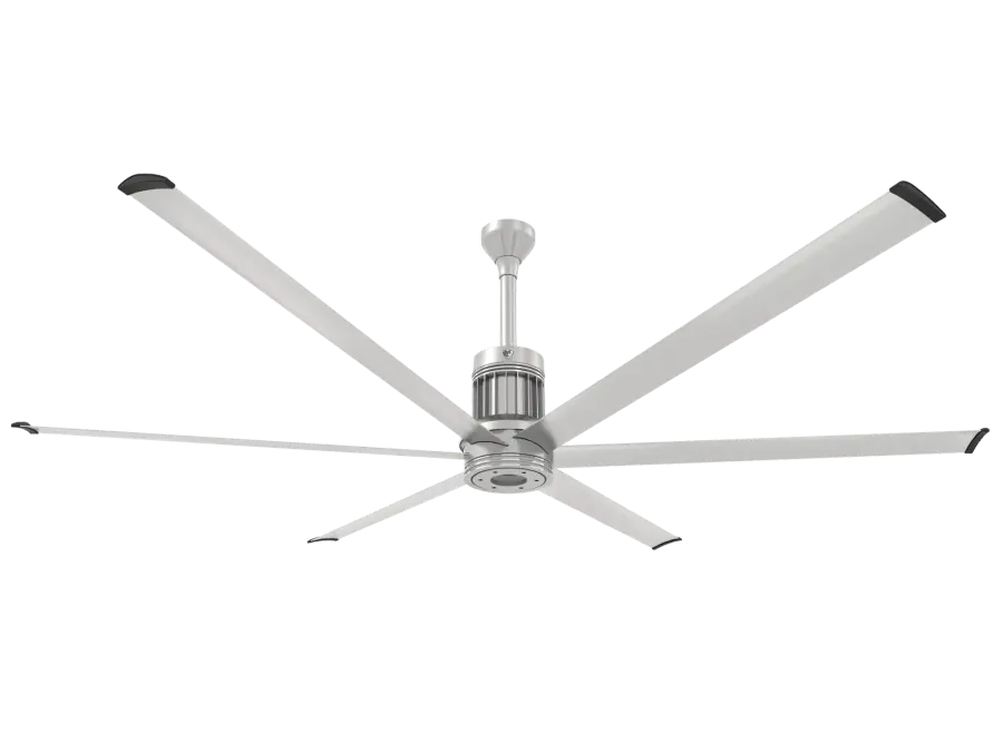 i6 96" Outdoor Ceiling Fan with WiFi - Brushed Silver