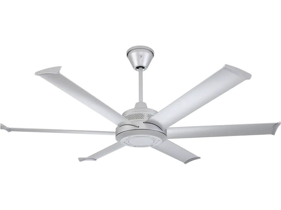 Mammoth 60" Outdoor Ceiling Fan in Silver - Image 1