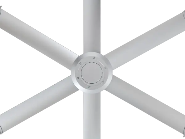 Mammoth 60" Outdoor Ceiling Fan in Silver - Image 2