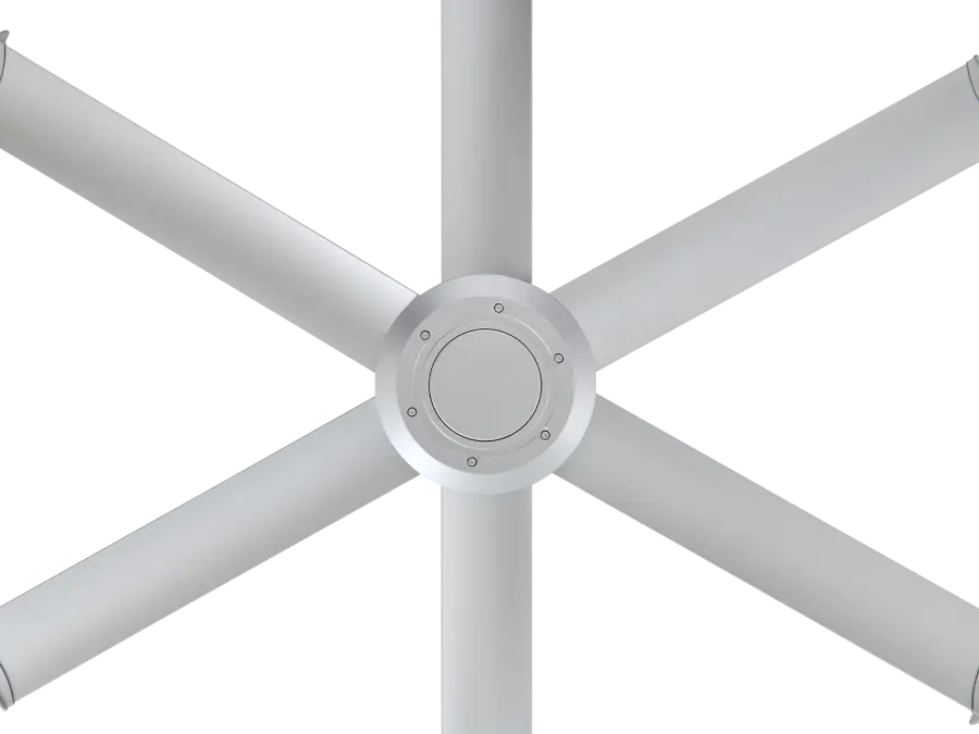 Mammoth 60" Outdoor Ceiling Fan in Silver - Image 2