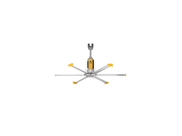 The Powerfoil D is a purpose-built direct-drive industrial fan with IP66 rating, designed for harsh environments. Features aircraft-grade safety systems, whisper-quiet Neodymium motor, and six patented airfoils.