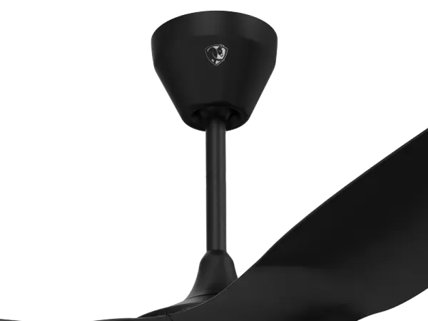 The Speakeasy 5-inch downrod provides the perfect extension for 8-9 foot ceilings, ensuring proper air circulation and clearance. Designed specifically for Speakeasy ceiling fans with matching black finish. - alternate view