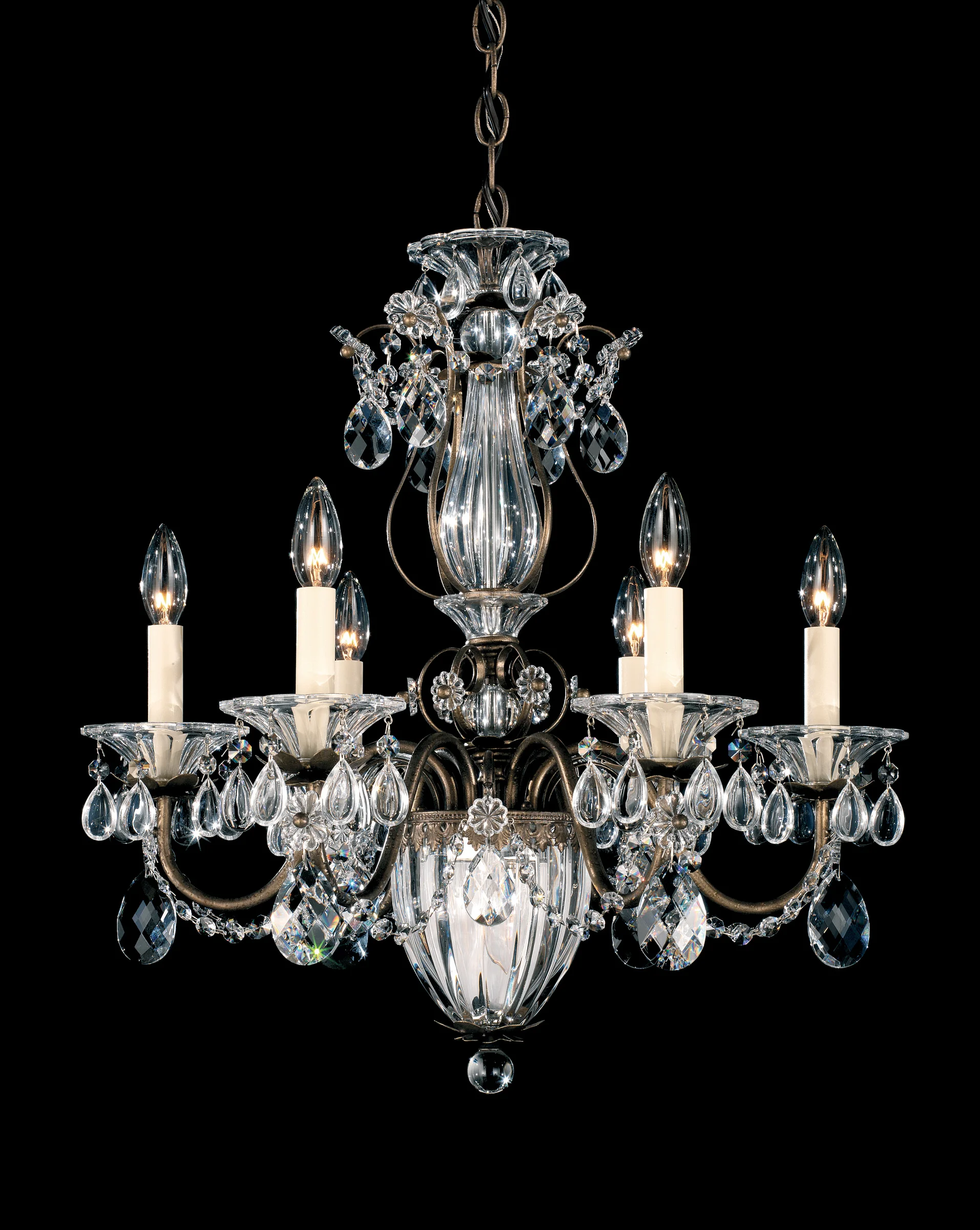 Bagatelle Seven Light Chandelier in Heirloom Gold
