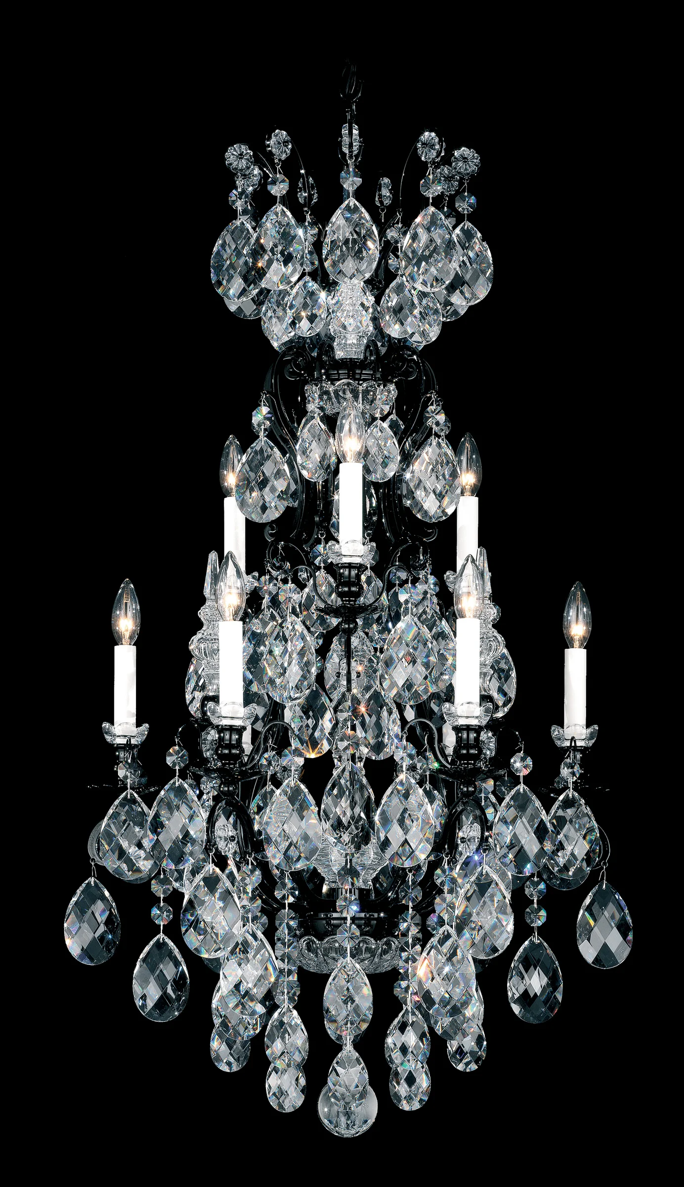 Renaissance Ten Light Chandelier in Heirloom Gold