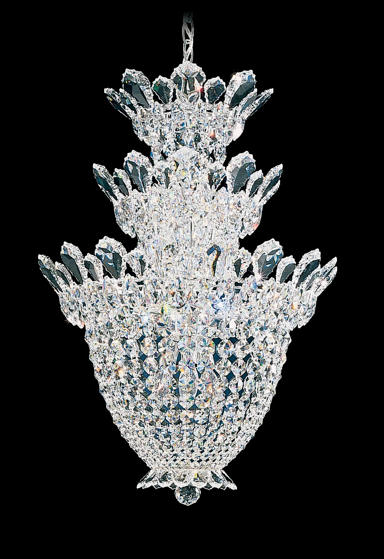Trilliane 15 Light Pendant in Polished Stainless Steel