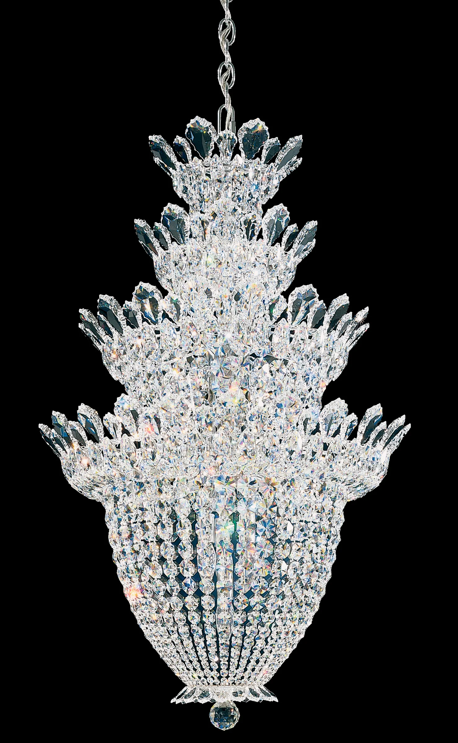 Trilliane 24 Light Pendant in Polished Stainless Steel