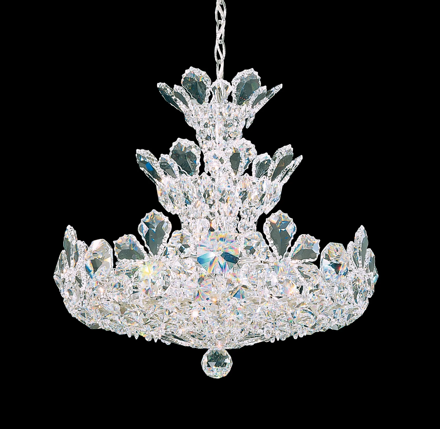 Trilliane 15 Light Pendant in Polished Stainless Steel
