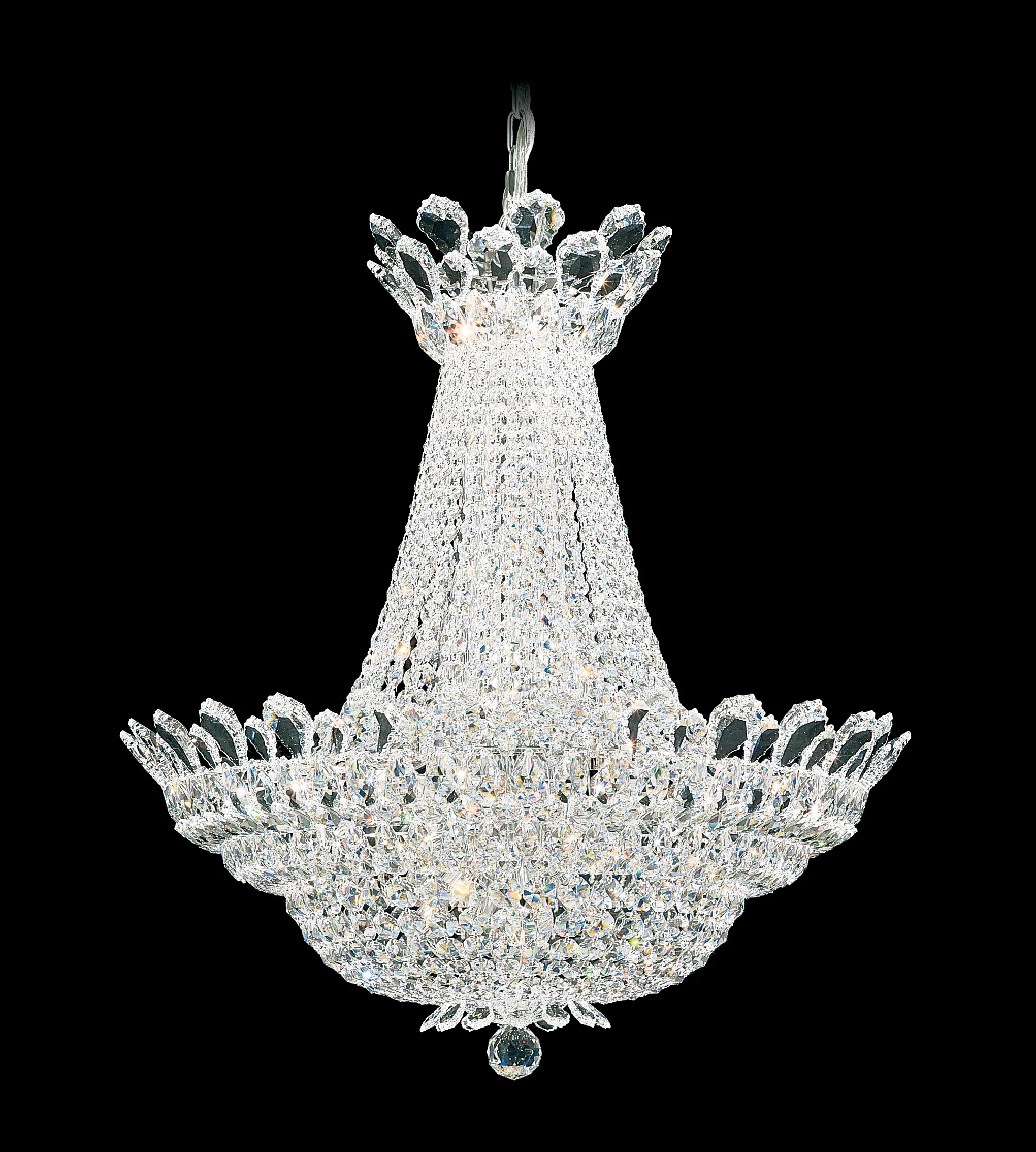 Trilliane 39 Light Pendant in Polished Stainless Steel