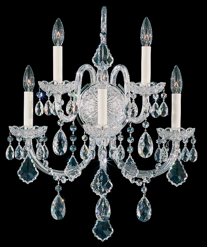 Olde World Five Light Wall Sconce in Aurelia