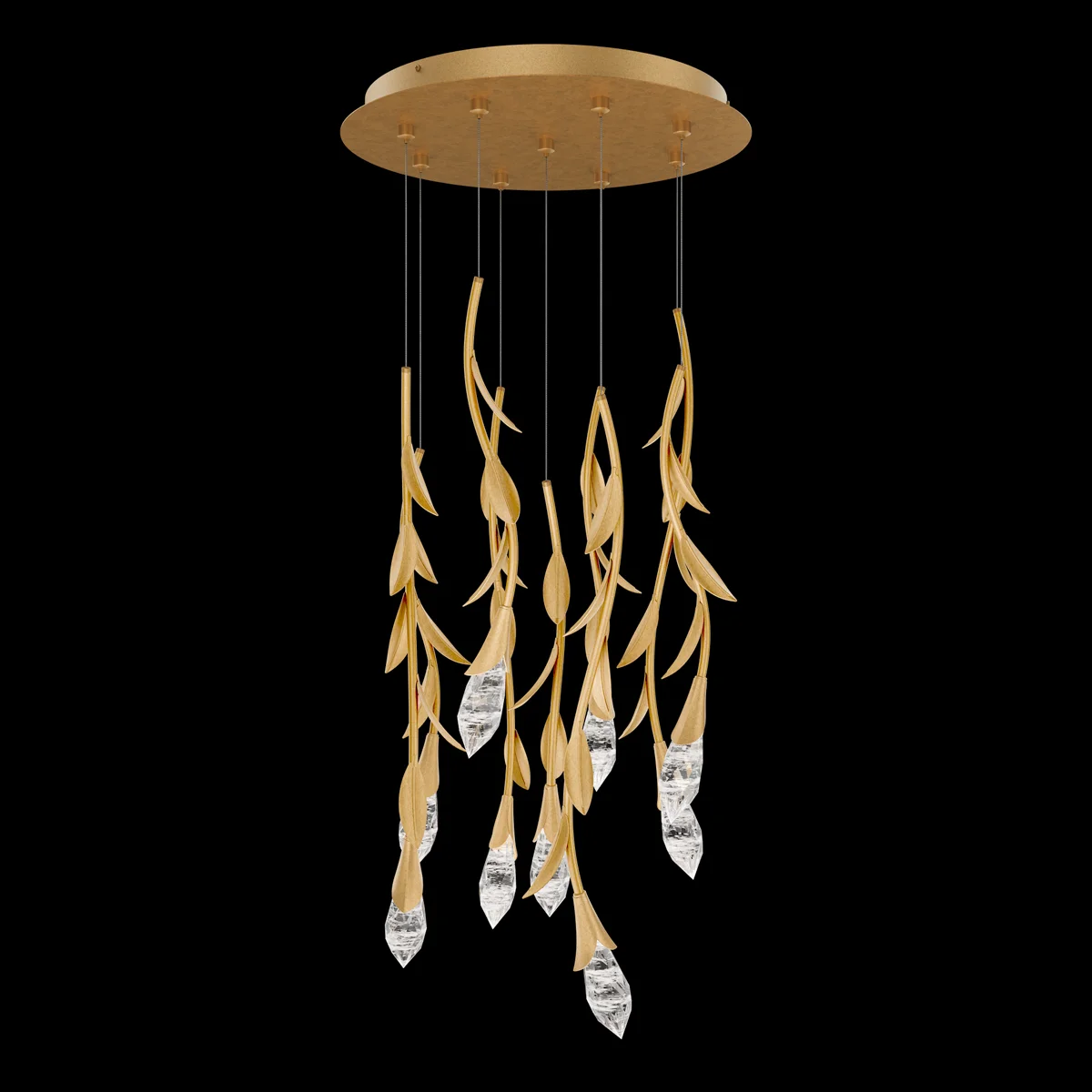 Secret Garden LED Pendant in French Gold