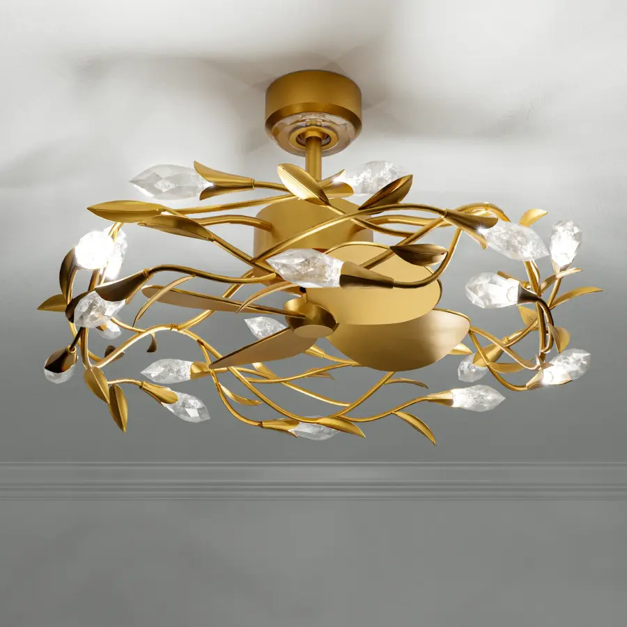 The Secret Garden Smart Fandelier by Schonbek Signature